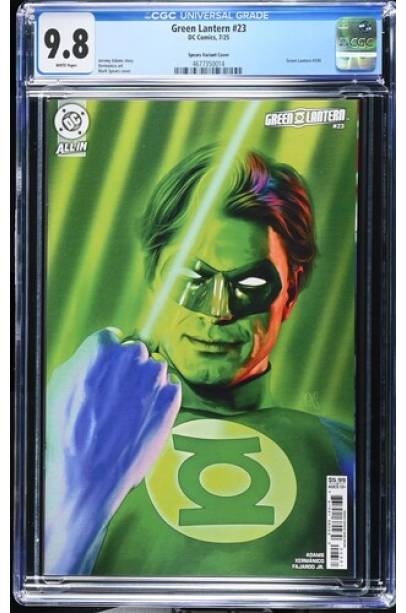 Green Lantern #23 Mark Spears cover CGC 9.8