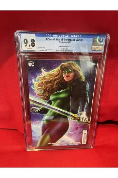 DCeased: War of the Undead Gods #1 1 in 50 Sun Khamunaki Card Stock Var CGC 9.8
