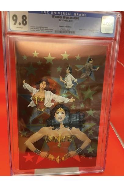 Wonder Woman #800 Daniel Sampere Foil Var CGC 9.8