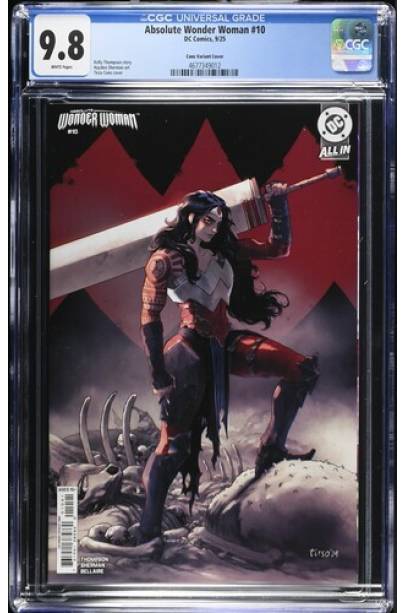 Absolute Wonder Woman #10 1 in 25 Var CGC 9.8