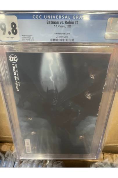 Batman vs. Robin #1 Cvr H  1 IN 25 Lucio Parrillo Card Stock Var CGC 9.8
