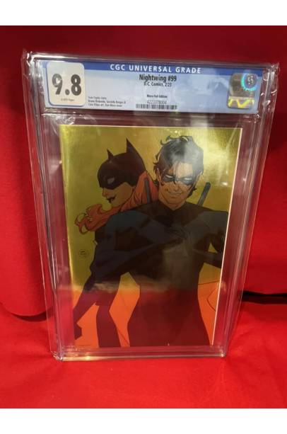 NIGHTWING #99 1 IN 25 Dan Mora Foil Card Stock Variant CGC 9.8
