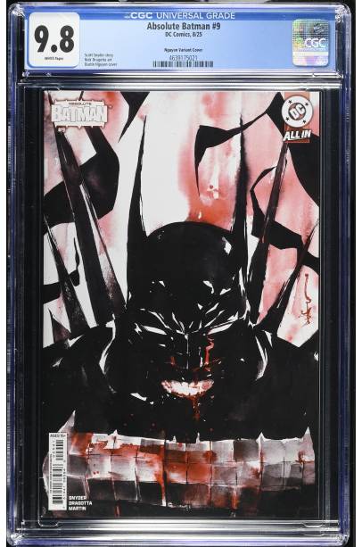Absolute Batman #9 1 in 25 Dustin Nguyen Var CGC 9.8
