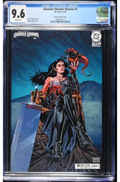 Absolute Wonder Woman #5 1 in 25 Mike Perkins VAR CGC 9.6