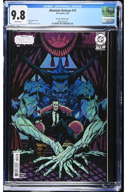 Absolute Batman #15 1 in 25 Sanford Greene Var FIRST PRINT CGC 9.8