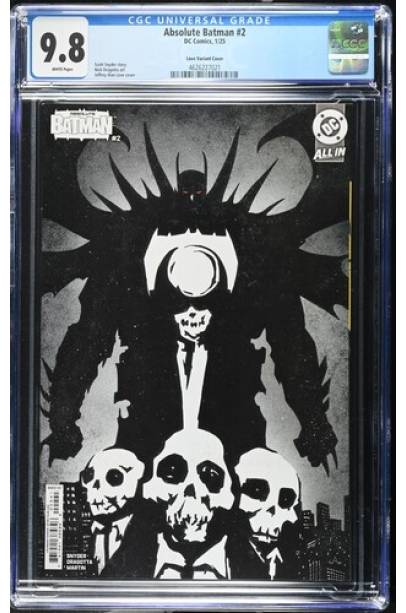 Absolute Batman #2 1 in 25 Jeffrey Alan Love Card Stock Var CGC 9.8 FIRST PRINT