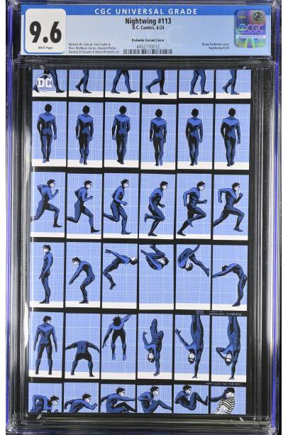 Nightwing #113 1 IN 25 Bruno Redondo Virgin Card Stock Variant CGC 9.6
