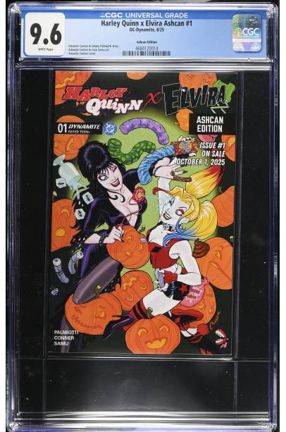 Harley Quinn x Elvira Ashcan #1 CGC 9.6