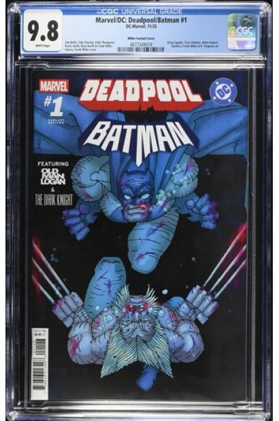 Marvel/Dc: Deadpool/Batman #1 1 in 50 Frank Miller Variant CGC 9.8