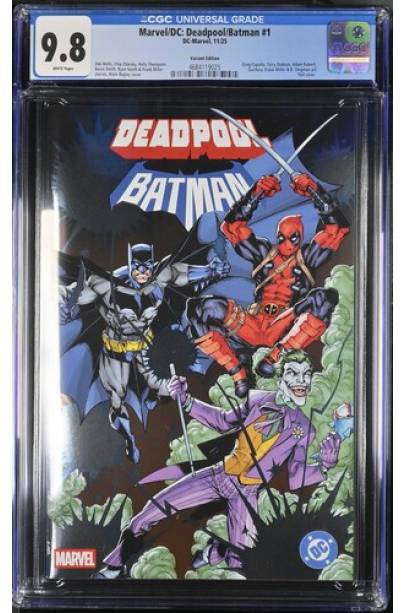 Marvel/Dc: Deadpool/Batman #1 Mark Bagley Foil Var CGC 9.8