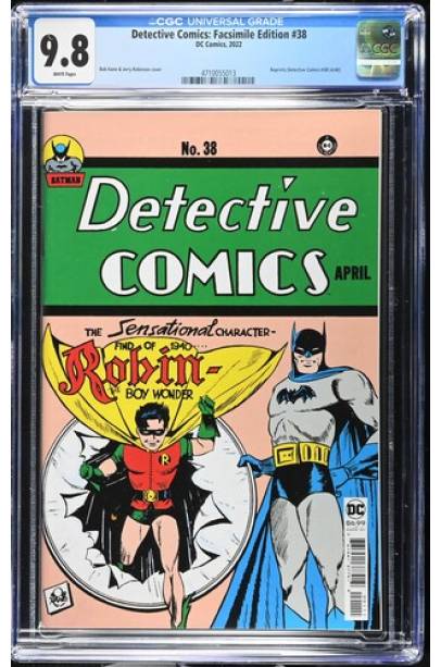 Detective Comics: Facsimile Edition #38 CGC 9.8