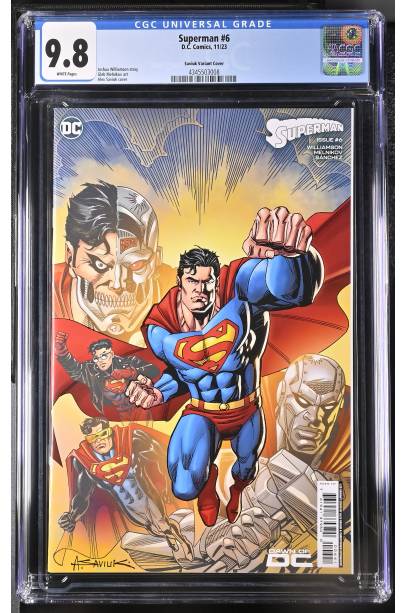 Superman #6 1 in 25 Alex Saviuk Card Stock Var CGC 9.8