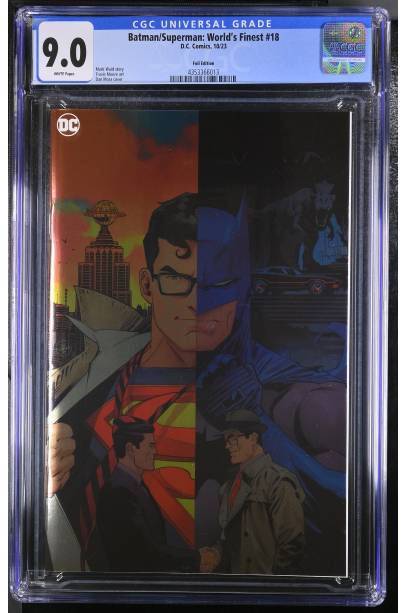 Batman/Superman World's Finest #18 CGC 9.0 FOIL COVER