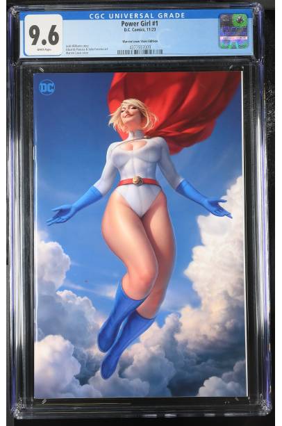 Power Girl #1 Exclusive Var Warren Louw CGC 9.6