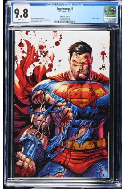 Superman #4 Tyler Kirkham Exclusive Virgin Var CGC 9.8