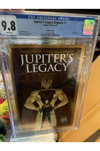 Jupiter's Legacy Requiem #1  EDWARDS GOLD FOIL 1 PER STORE VARIANT CGC 9.8