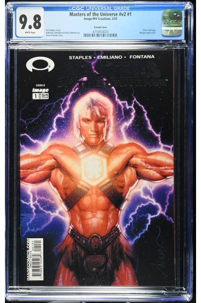 Masters of The Universe #1 Drew Struzan Wraparound Foil Variant CGC 9.8 2003
