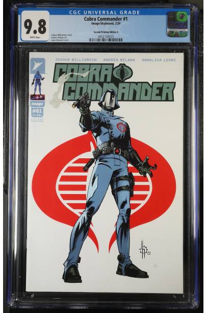 Cobra Commander #1 Second Printing Edition A CGC 9.8