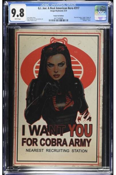 G.I. Joe: A Real American Hero #317 Exclusive Vintage var CGC 9.8