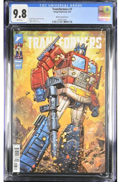 TRANSFORMERS #7 JONBOY MEYERS VAR CGC 9.8