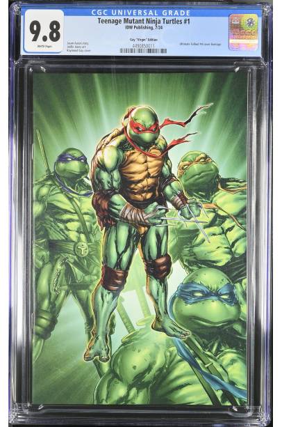 Teenage Mutant Ninja Turtles #1 Ultimate Fallout #4 Virgin cover homage ( LIMITED TO 500 ) CGC 9.8