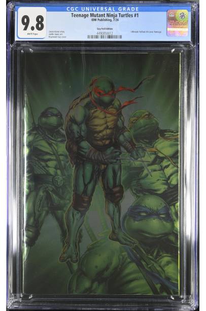 Teenage Mutant Ninja Turtles #1 Ultimate Fallout #4 cover homage VIRGIN FOIL EDITION ( LIMITED TO 500 ) CGC 9.8