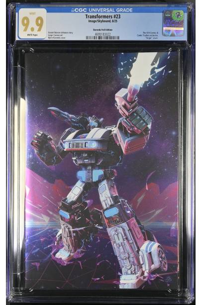Transformers #23 Bjorn Barends Exclusive FOIL cover CGC 9.9 MINT
