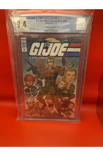 0   SALE G.I. Joe: A Real American Hero #300 Retailer Incentive Edition A CGC 9.4