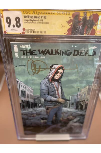 The Walking Dead #192 Signed by Charlie Adlard CGC SS 9.8 Death of Rick Grimes