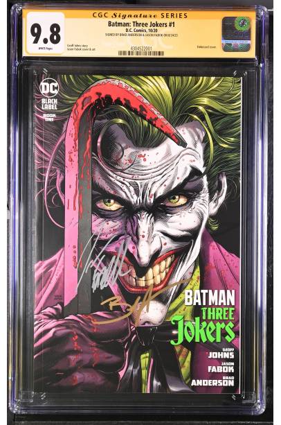 Batman: Three Jokers #1  CGC SS 9.8 SIGNED BY BRAD ANDERSON & JASON FABOK