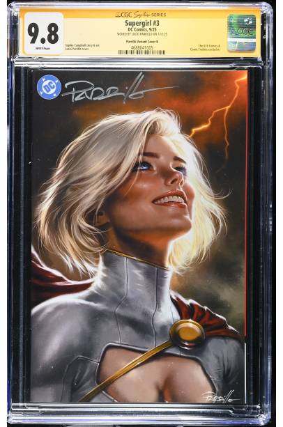 Supergirl #3 Exclusive Virgin Var signed by LUCIO PARRILLO CGC 9.8