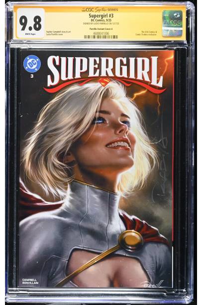 Supergirl #3 Exclusive Var signed by LUCIO PARRILLO CGC 9.8
