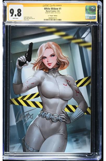 White Widow #1 1 in 50 signed by LEIRIX CGC 9.8