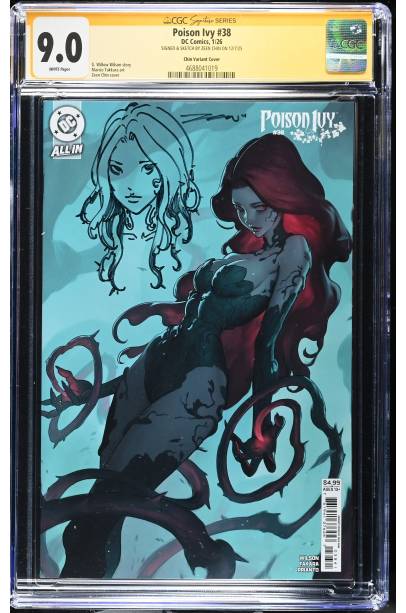 Poison Ivy #38 SIGNED & SKETCH BY ZEEN CHIN CGC 9.0