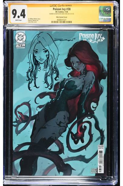 Poison Ivy #38 SIGNED & SKETCH BY ZEEN CHIN CGC 9.4