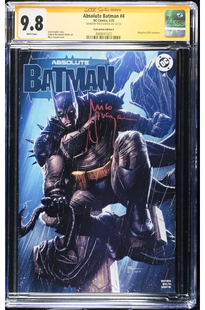 Absolute Batman #4 MEGACON EXCLUSIVE SIGNED BY MICO SUAYAN CGC SIGNATURE SERIES 9.8