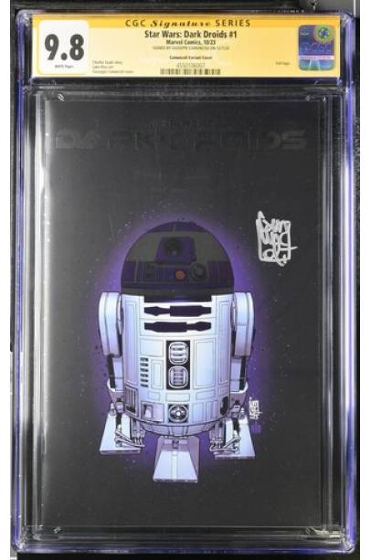 Star Wars Dark Droids #1 FOIL COVER SIGNED BY GIUSEPPE CAMUNCOLI CGC SIGNATURE SERIES 9.8