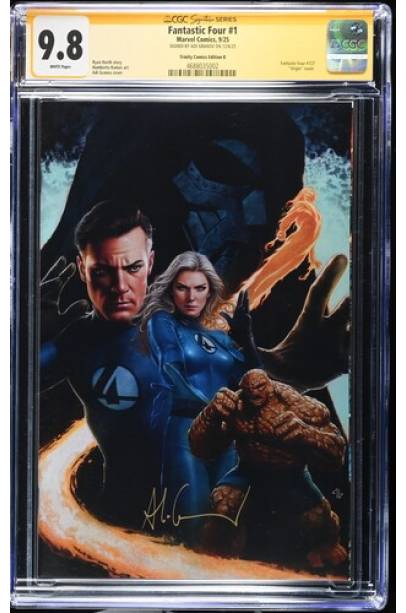 Fantastic Four #1 SDCC EXCLUSIVE VIRGIN SIGNED BY ADI GRANOV CGC SIGNATURE SERIES 9.8