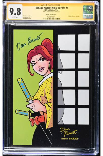 Teenage Mutant Ninja Turtles #1 Exclusive Var Signed by Dan Parent CGC 9.8