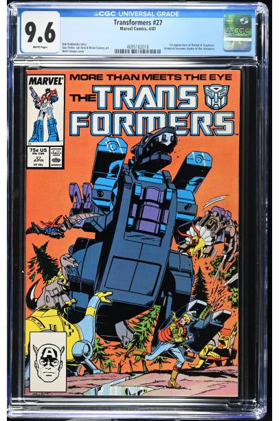 Transformers #27 (1987) CGC 9.6