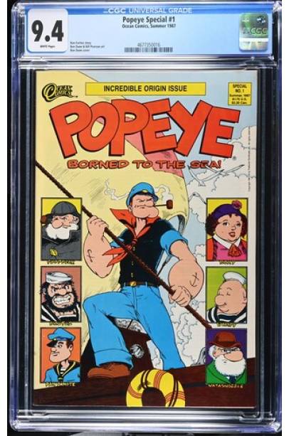 Popeye Special #1 ( 1987 ) CGC 9.4