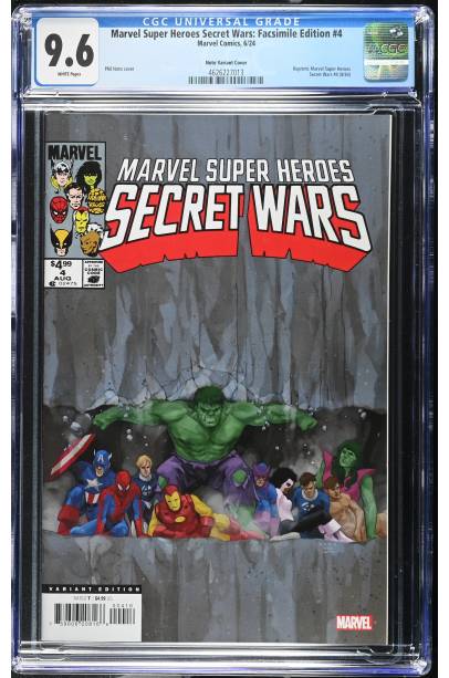 Marvel Super Heroes Secret Wars #4 Facsimile Edition 1 in 25 Noto Var CGC 9.6