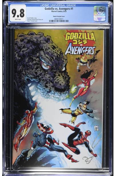 Godzilla vs. Avengers #1 1 in 25 Tony S. Daniel Var CGC 9.8