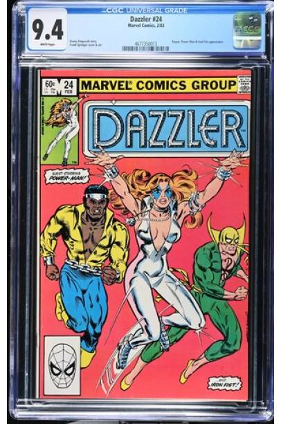 Dazzler #24 1983 CGC 9.4 Rogue, Power Man & Iron Fist appearance.