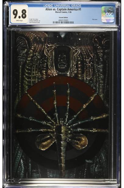 Alien vs. Captain America #1 Foil cover CGC 9.8