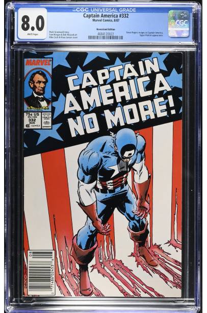 Captain America #332 (1987) Newsstand Edition CGC 8.0