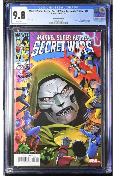 Marvel Super Heroes Secret Wars Facsimile Edition #10 1 in 25 VAR CGC 9.8