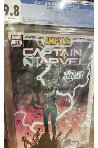CAPTAIN MARVEL #18 CGC 9.8 FIRST APPEARANCE OF LAURI-ELL