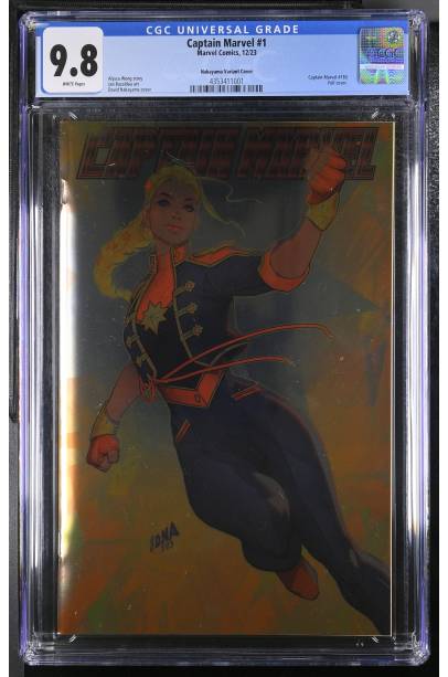 Captain Marvel #1 David Nakayama Foil Var CGC 9.8