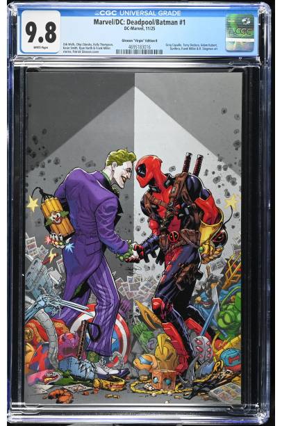 Marvel/DC: Deadpool/Batman #1 Gleason "Virgin" Edition B CGC 9.8
